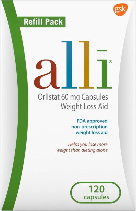 Alli Orlistat 60mg Weight-Loss Capsules – 120 Count